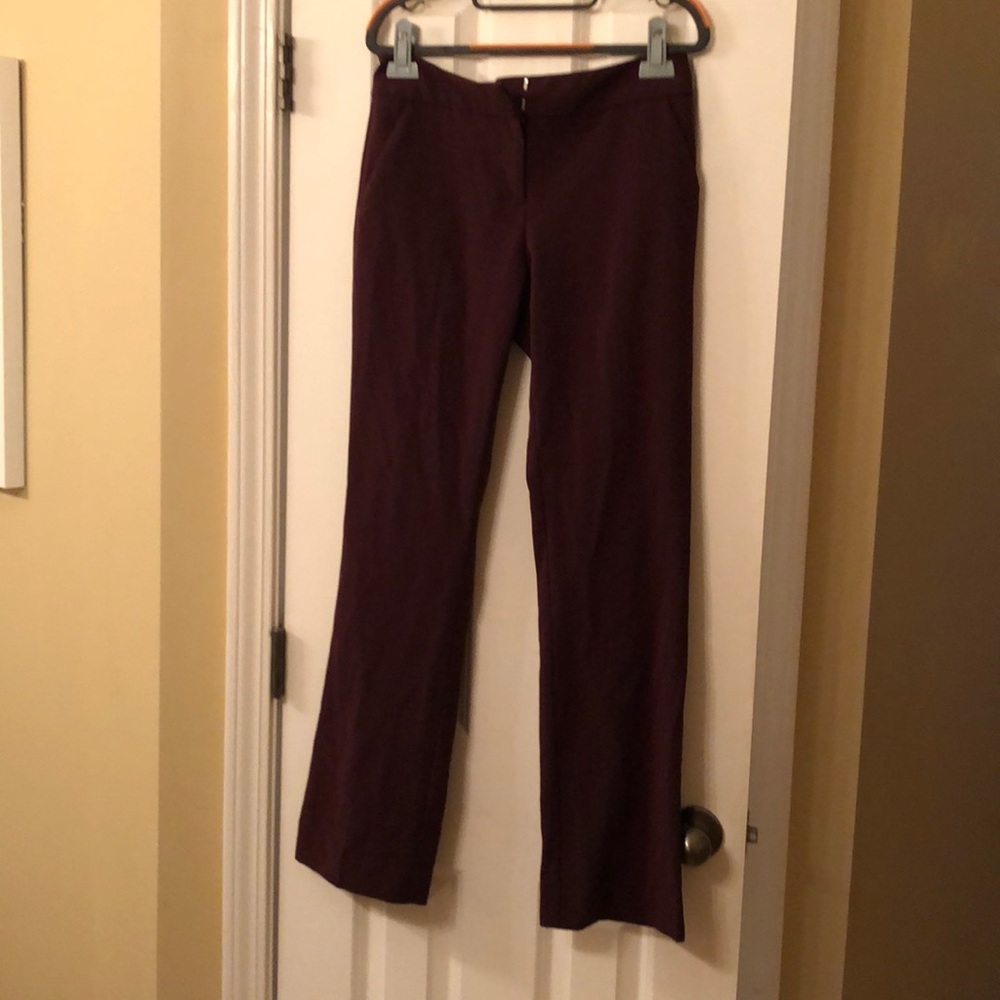 Burgundy NY&C dress/office slacks
